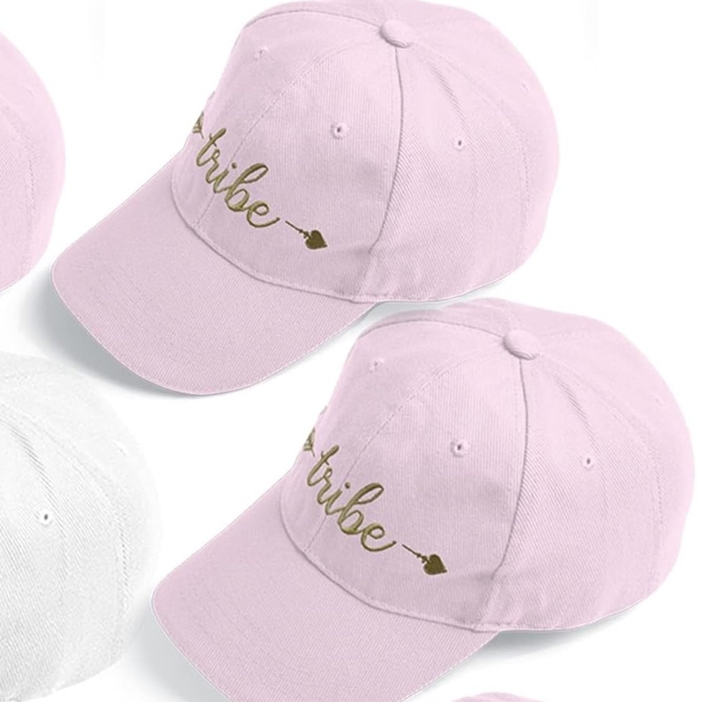 Amazon Women's Pink and Gold Tribe Hats